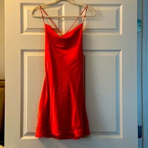 Spaghetti Strap Backless Criss Cross Pencil Cami Mini Dress